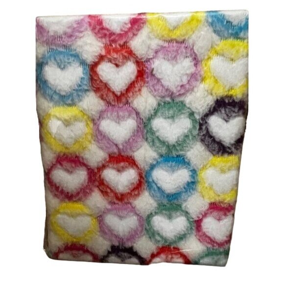 Bundle of 2 Fuzzy Hearts Notepads 80 Pages Multi Color Fuzzy - Picture 4 of 11